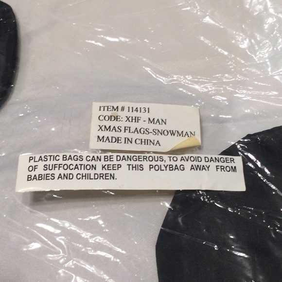 Snowman Christmas Flag NIP - Picture 4 of 4